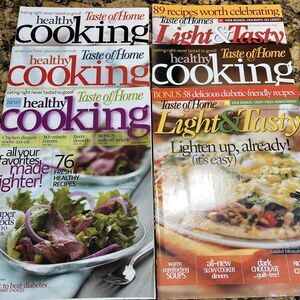Taste of Homes Light And Tasty Cooking Recipe Magazines 2008 Back Issue Set Of 6